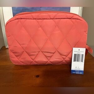 NWT Vera Bradley Ultralight Grand cosmetic case Blush Sienna